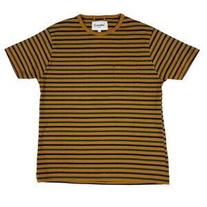 Corridor New York Men's Stripe T-Shirt in Thrush & Midnight Size XXL